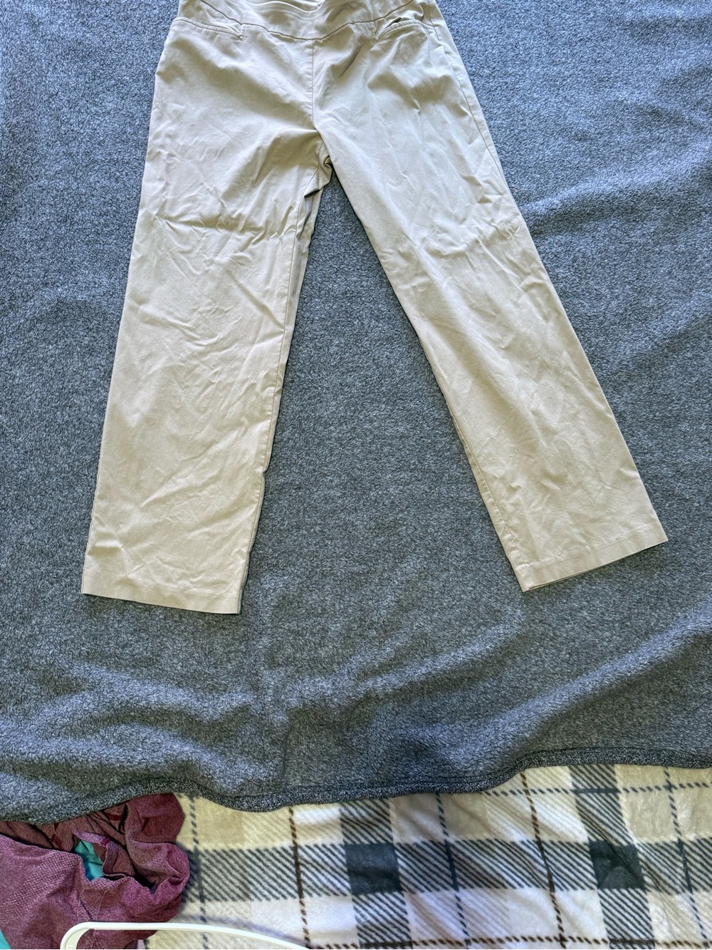 Time and Tru Women's Straight Leg Pants in Beige